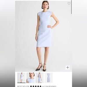 J crew women’s size 10 resume dress NWT periwinkle cap sleeves